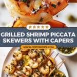 Grilled Shrimp Piccata Skewers Recipe