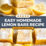 Homemade Lemon Bars (Easy Lemon Bar Recipe) Recipe