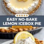 No-Bake Lemon Icebox Pie Recipe