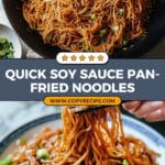 Soy Sauce Pan-fried Noodles Recipe