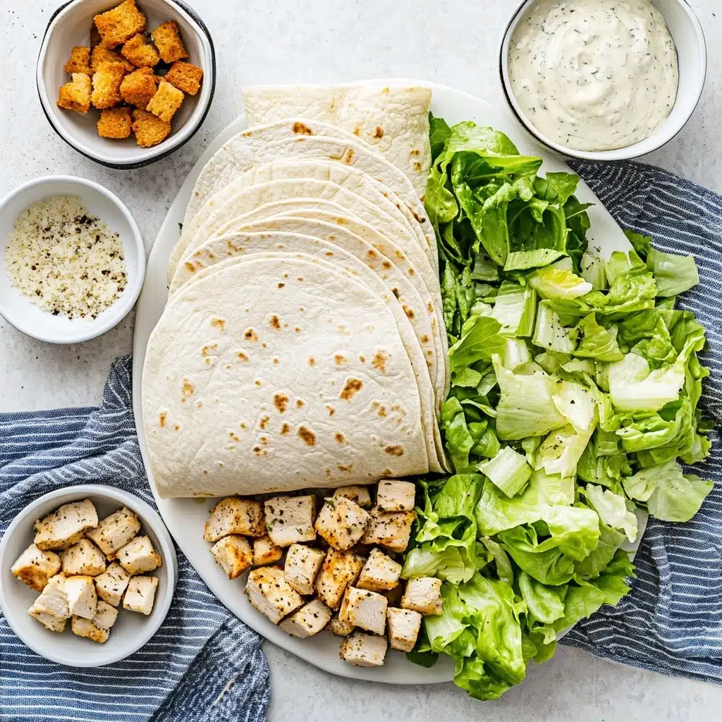 Chicken Caesar Wrap Recipe - Recipe Image