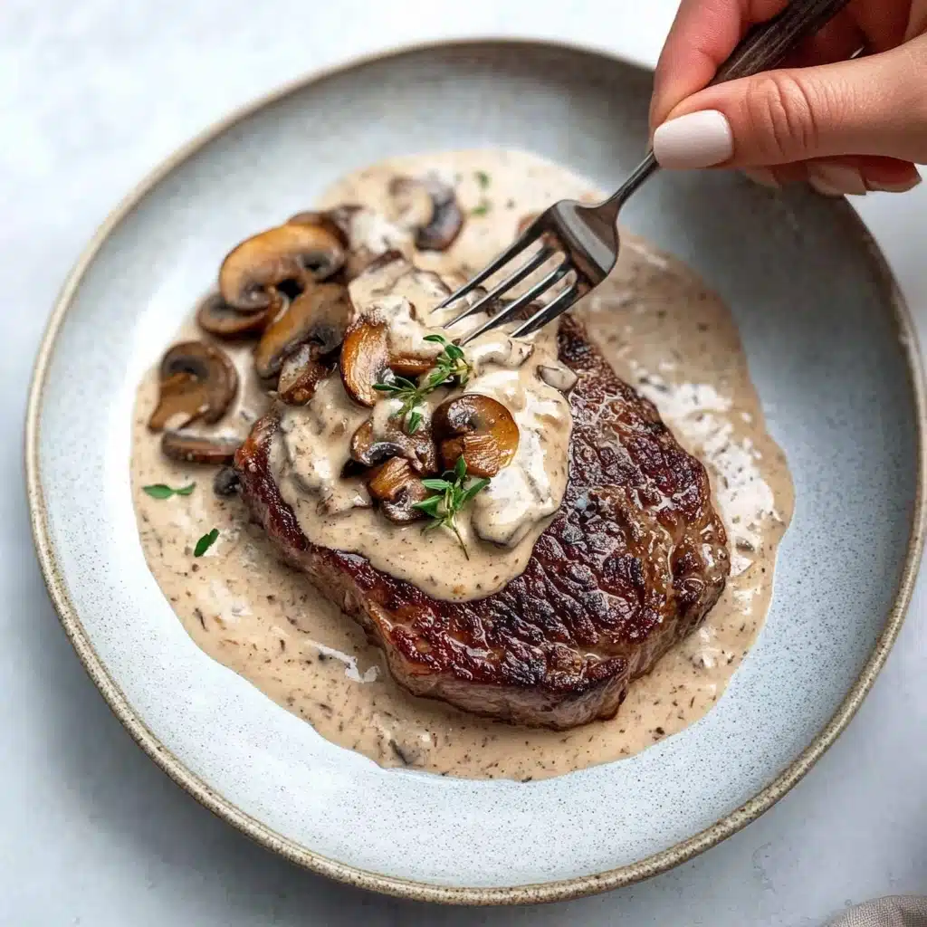 Creamy Mushroom Sauce for Steak Recipe - Recipe Image