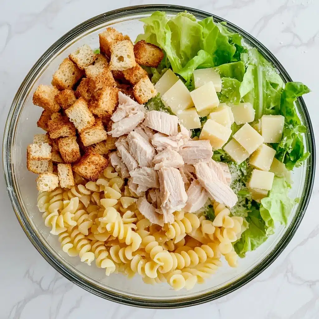 Chicken Caesar Pasta Salad Recipe - Recipe Image