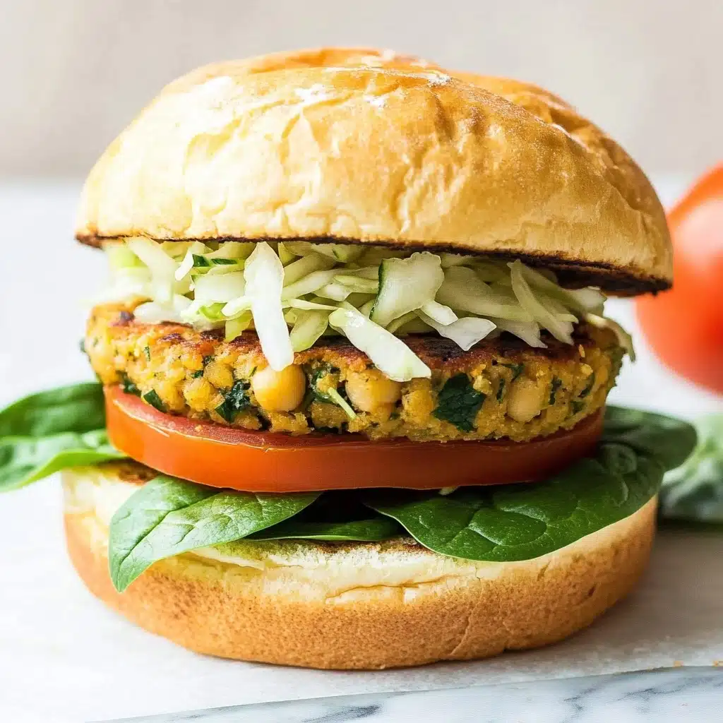 Vegan Zucchini Chickpea Burgers Recipe - Recipe Image