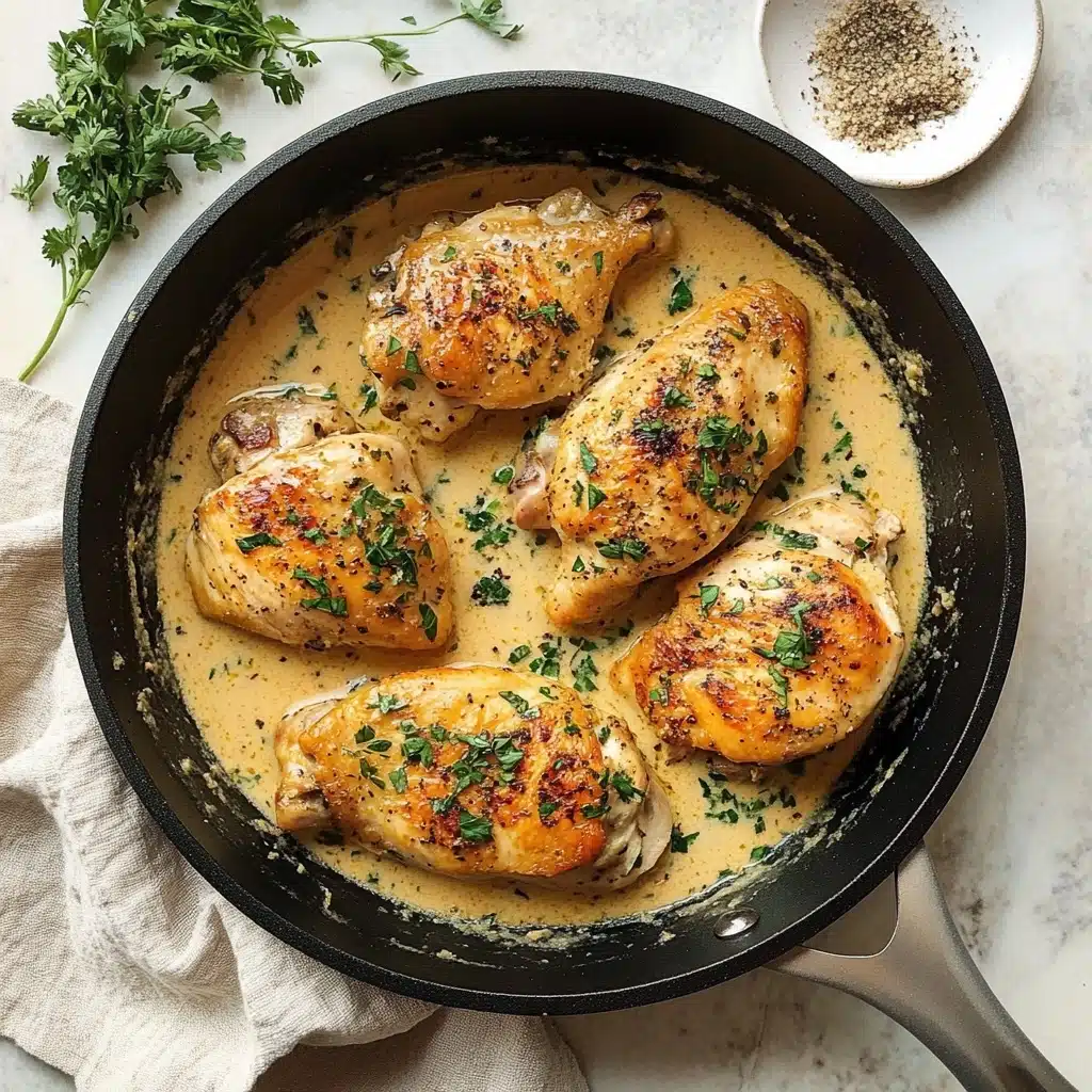 Creamy Garlic Herb Chicken Recipe - Recipe Image