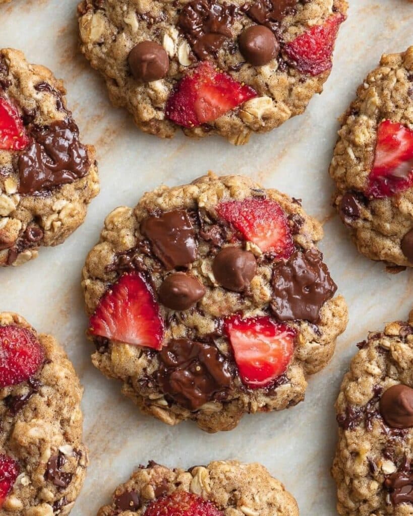 Strawberry Banana Oat Cookies Recipe