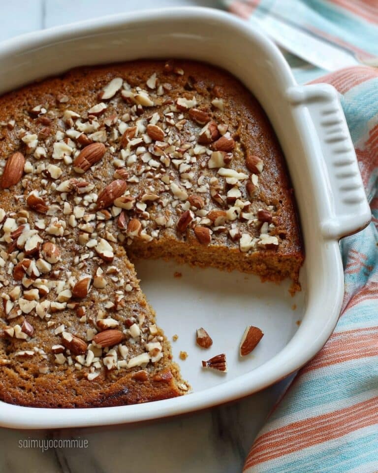 Baked Pumpkin Banana Oatmeal with Pecans Recipe