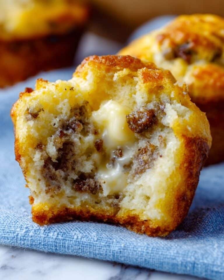 Crazy-Good Cheesy Sausage Muffins (No Bisquick) Recipe