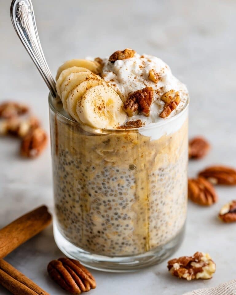 Pumpkin Overnight Oats with Banana and Nuts Recipe