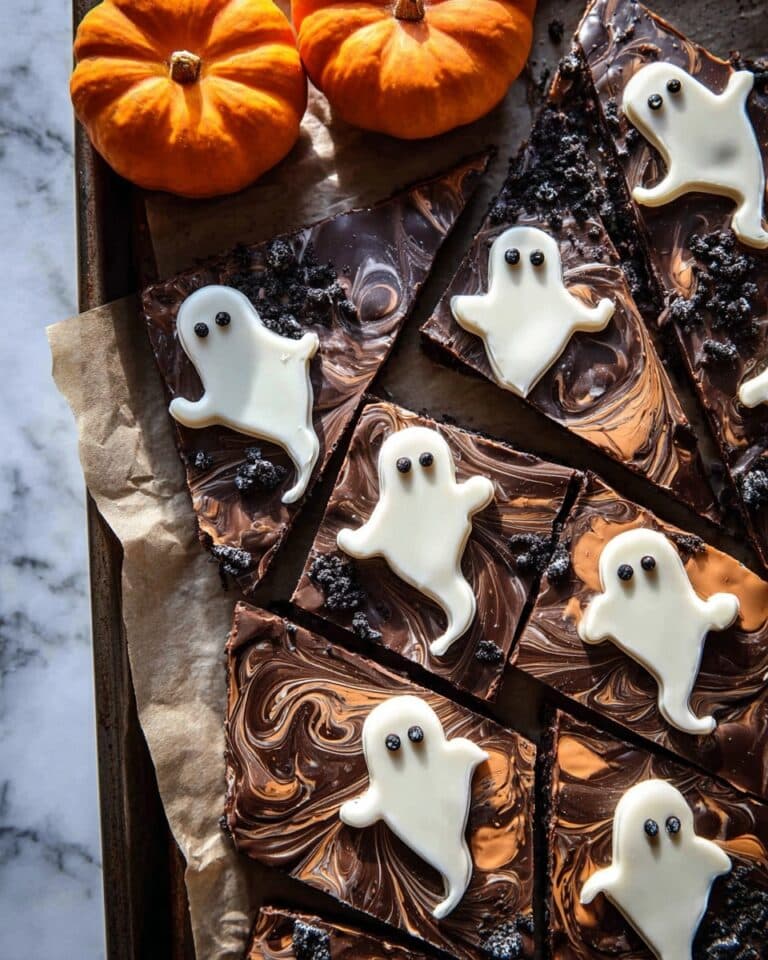 BOO! Chocolate Peanut Butter Bars Recipe