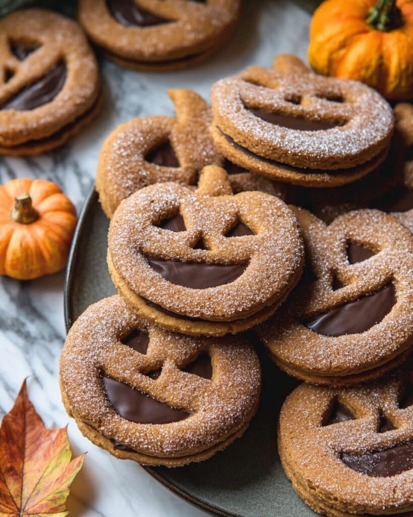 Milk Chocolate Stuffed Jack-O’-Lantern Cookies Recipe