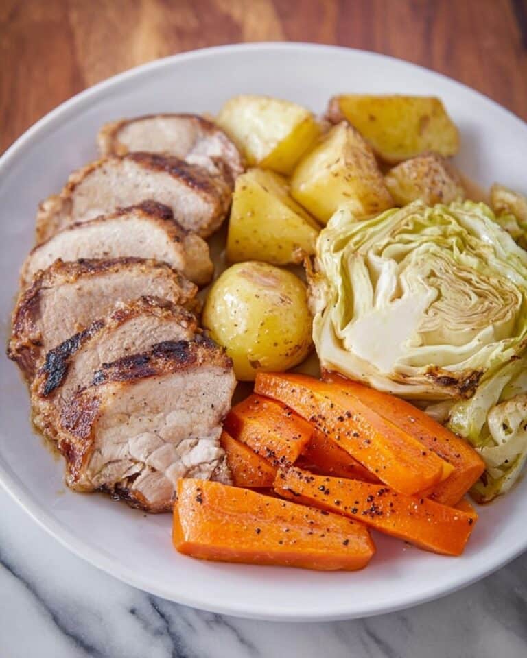 Corned Turkey and Cabbage Dinner Roasted with Spiced Vegetables Recipe