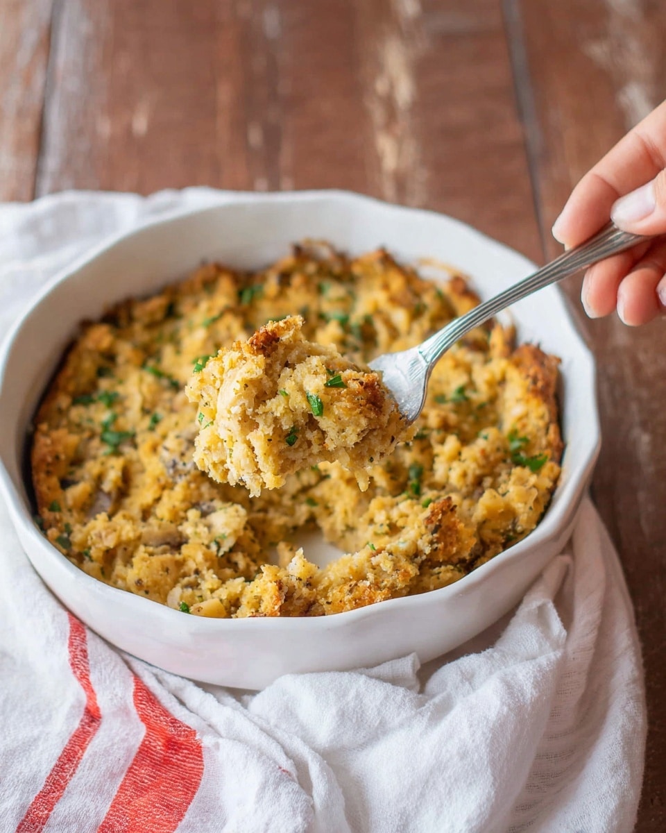 The image shows a slow cooker filled with a baked casserole-like dish that has a golden-brown, slightly crispy top layer with small browned spots and some darker edges around the sides. The surface is sprinkled with fresh green herb pieces scattered evenly. The inside texture looks creamy and slightly chunky with bits of ingredients mixed throughout, all contained within the shiny black oval slow cooker which sits on a wooden board over a white marbled surface. Photo taken with an iphone --ar 4:5 --v 7