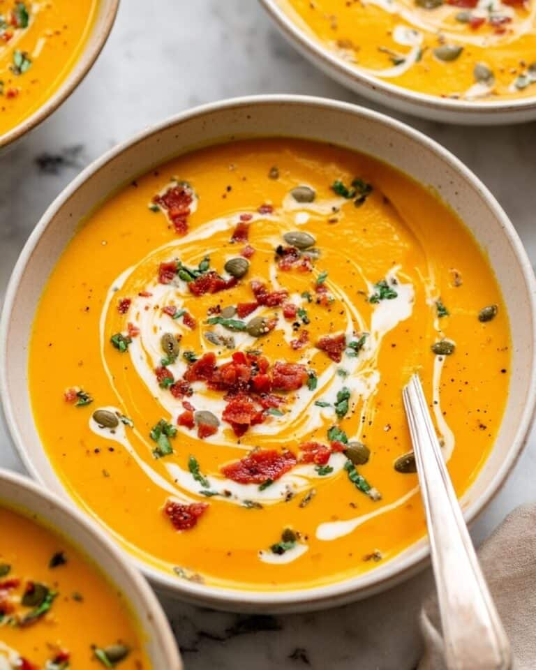 Healthy Roasted Butternut Squash Soup with Sun-Dried Tomatoes and Coconut Milk Recipe