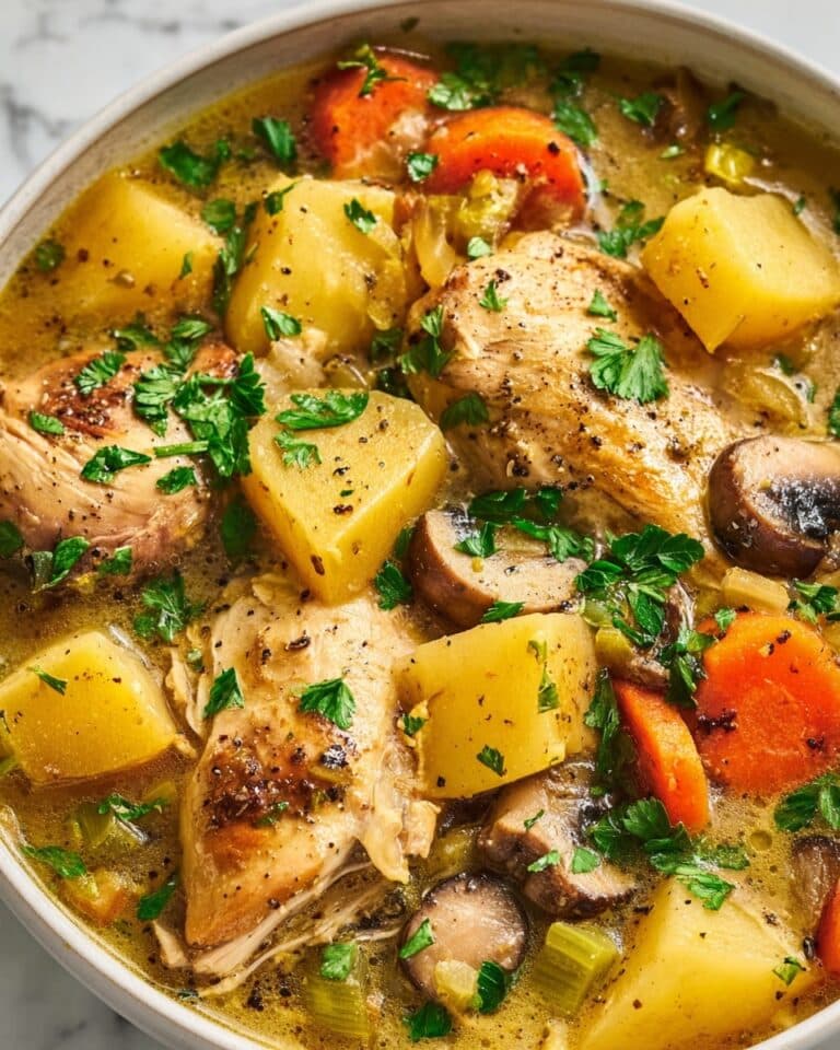 Hearty Turkey Stew with Carrots, Potatoes, and Thyme Recipe