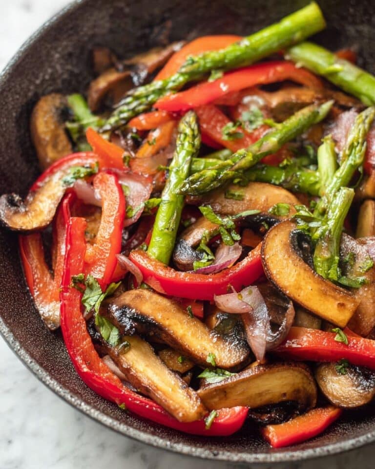 Veggie Fajitas with Charred Mushrooms and Colorful Peppers Recipe