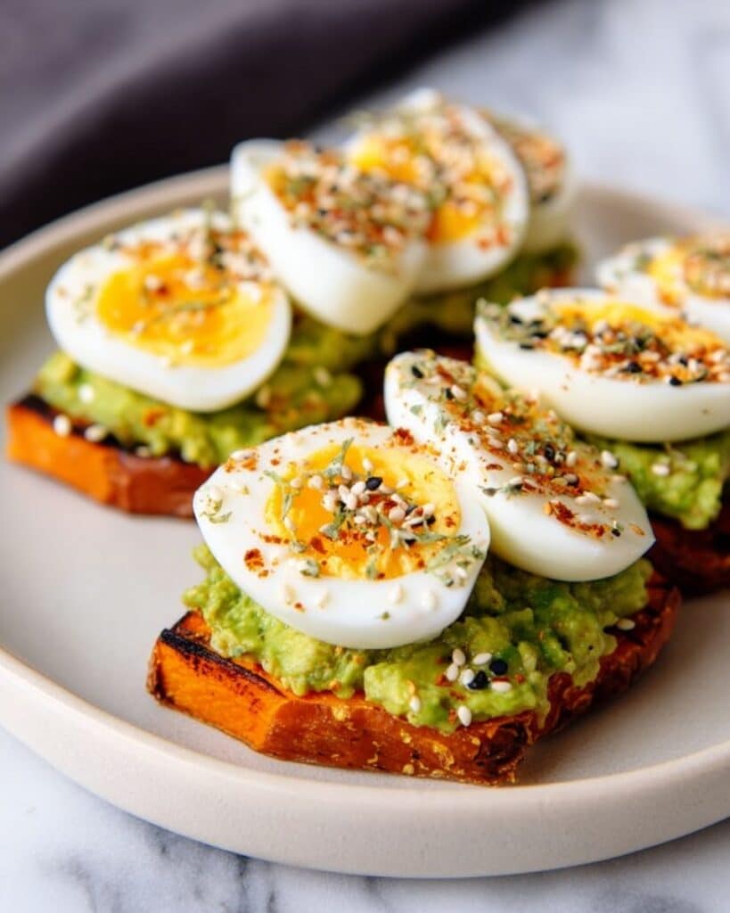 Avocado Egg Salad on Sweet Potato Toast Recipe