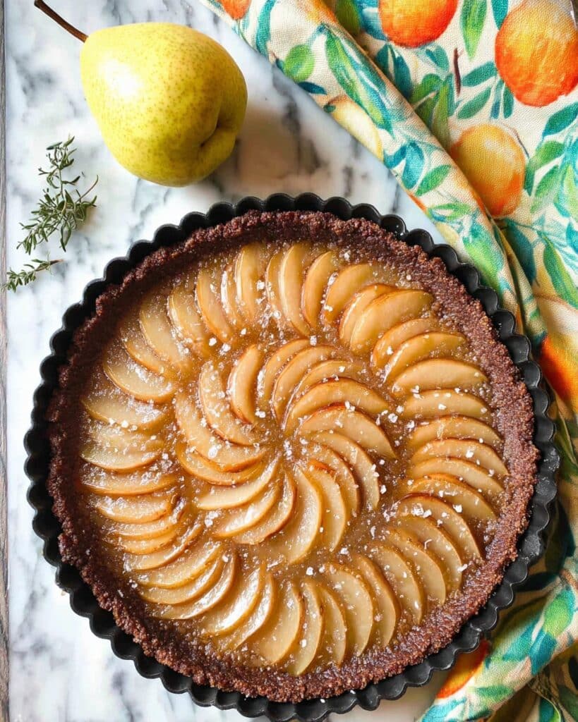 10 Minute (Beautiful) French Pear Tart Recipe