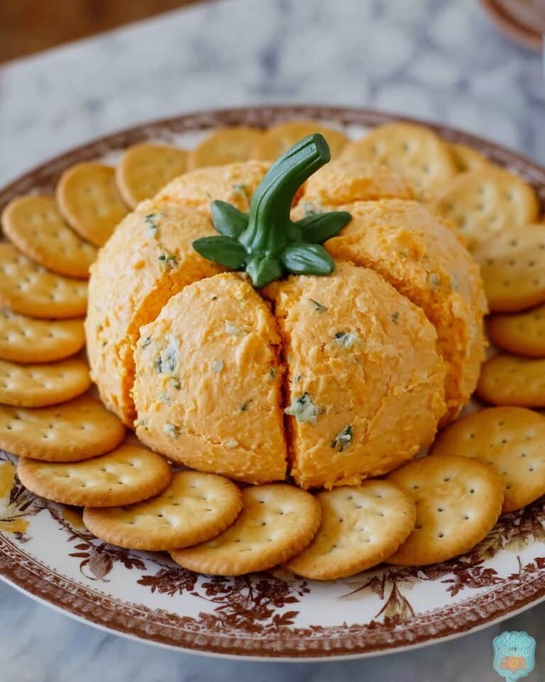 Pumpkin-Shaped Cheeseball Recipe