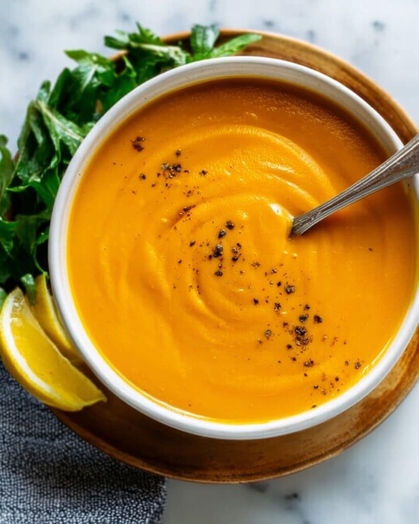 Roasted Carrot and Swede Soup with Cumin and Coriander Recipe