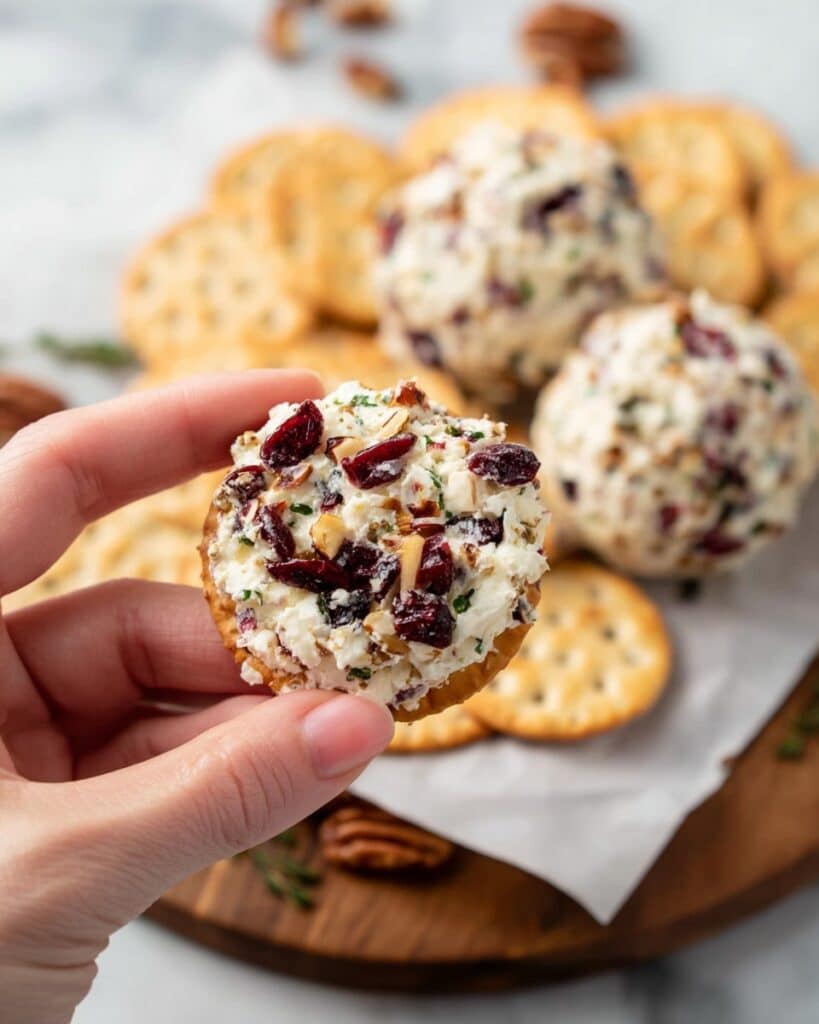 Cranberry Pecan Cheese Log Recipe