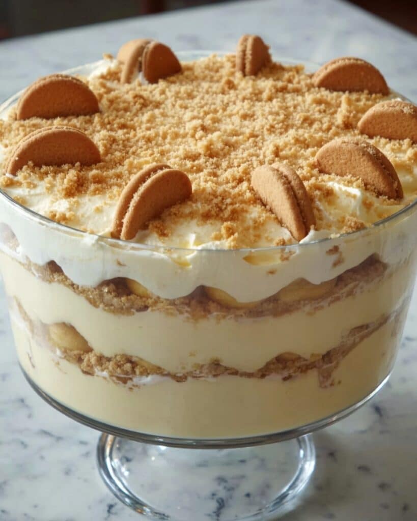 Nilla Wafer Banana Pudding with Vanilla Bean and Homemade Whipped Cream Recipe