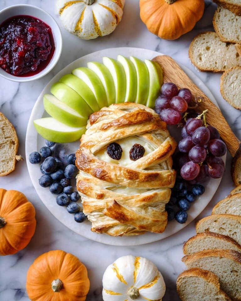 Mummy Brie Puff Pastry Appetizer Recipe