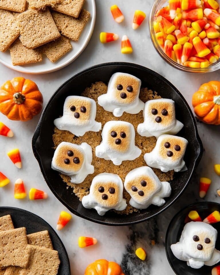 Halloween Ghost S’mores Dip Recipe