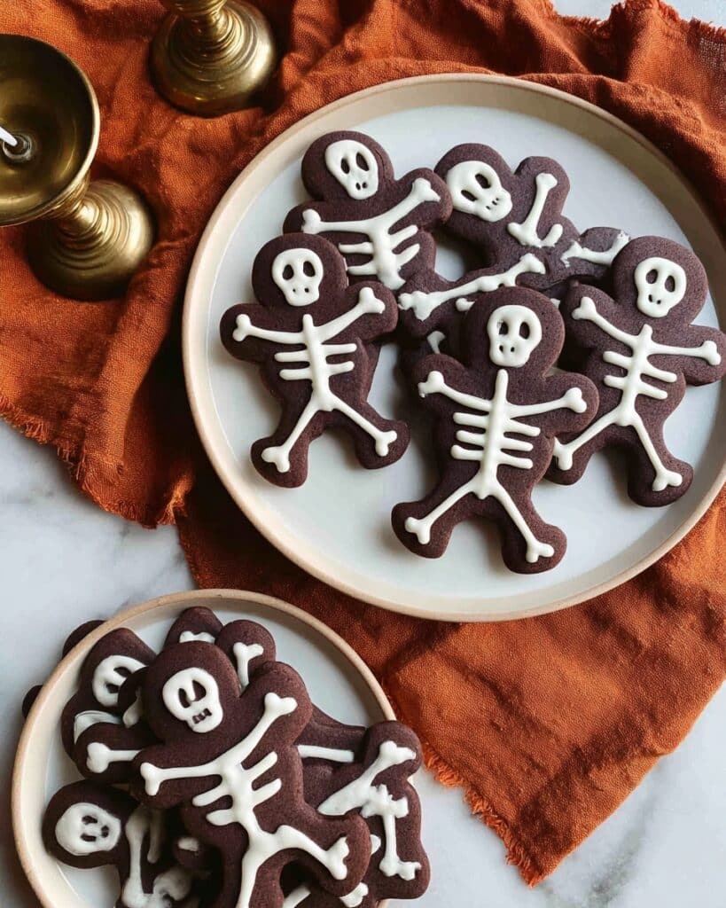 Skeleton Cookies with White Chocolate Icing Recipe