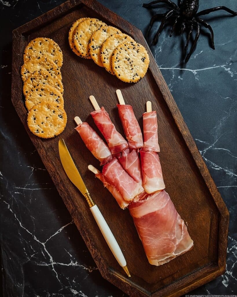 Creepy Halloween Hand Appetizer Recipe