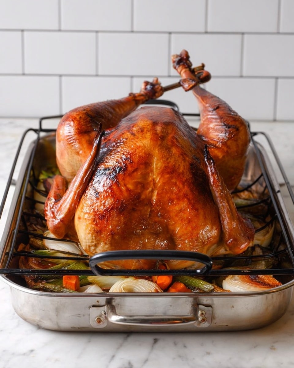 A whole roasted chicken with golden brown crispy skin is centered on a white plate shaped like a leaf. The chicken is placed on a bed of fresh green sage and thyme leaves, which spread around it, adding vibrant green accents. The chicken’s legs and wings are tucked inward, showing its browned, nicely roasted texture with some darker spots. The plate sits on a white marbled surface, with a fork and knife resting nearby, adding a simple and clean touch to the scene. Photo taken with an iphone --ar 4:5 --v 7