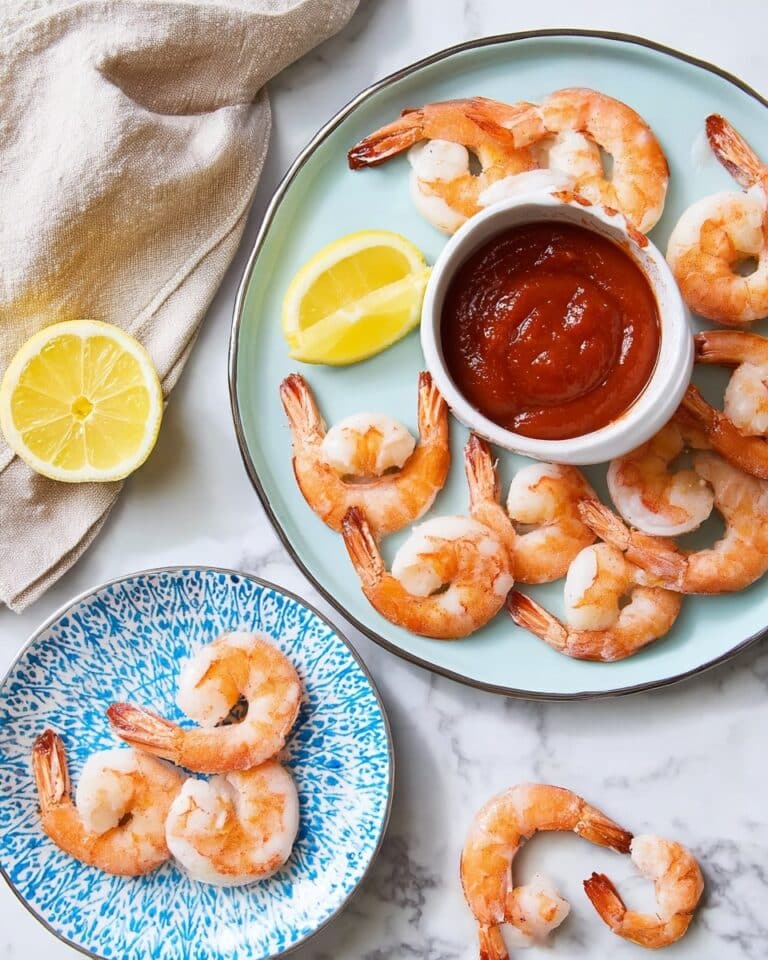 Spicy Homemade Shrimp Cocktail with Classic Cocktail Sauce Recipe