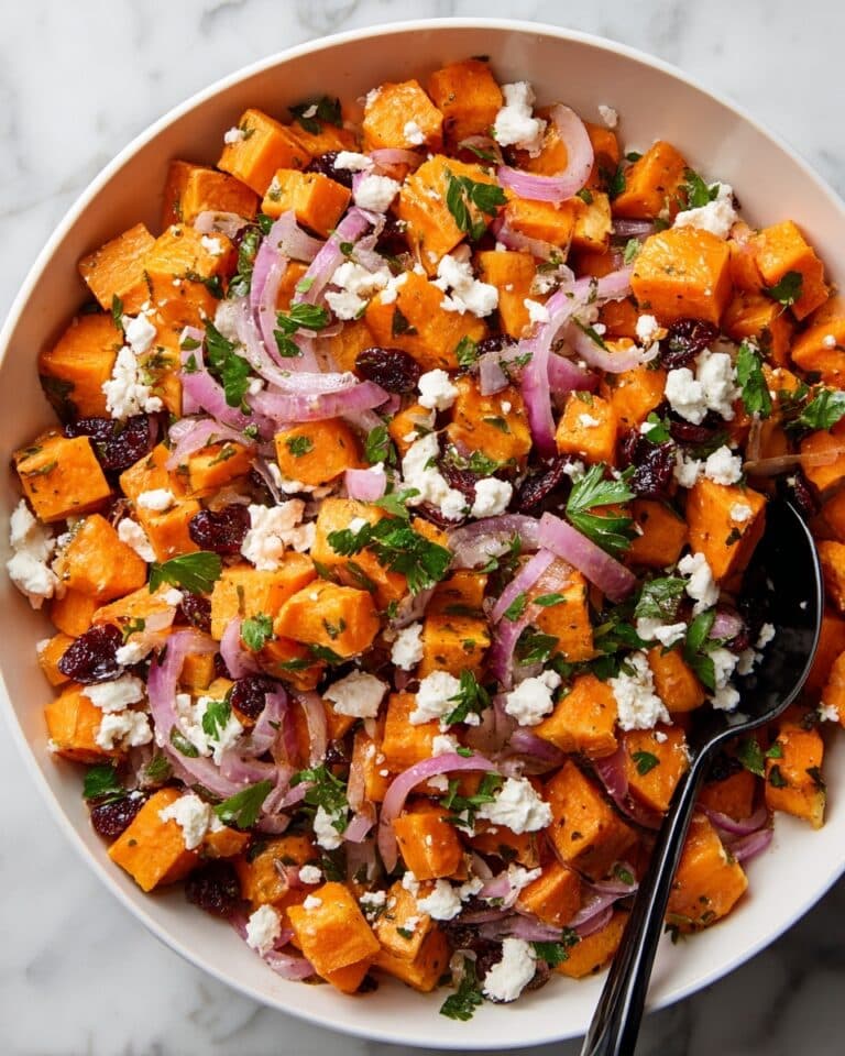 Sweet Potato Salad with Cranberries, Feta, and Parsley Recipe