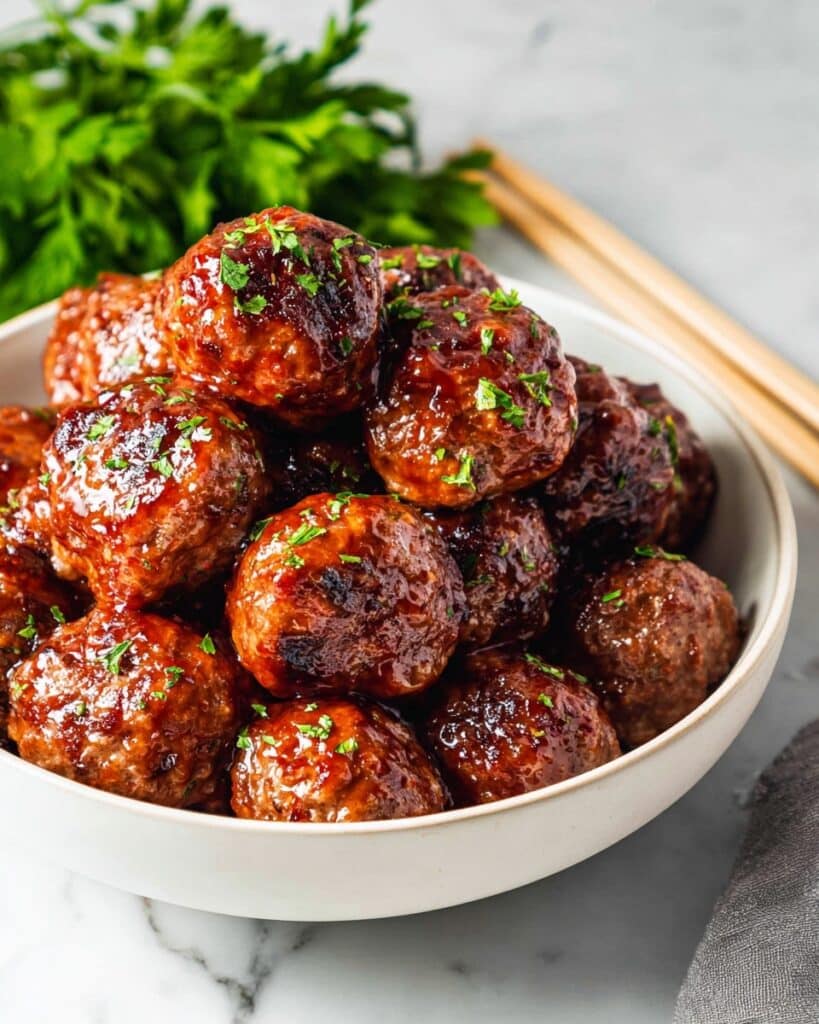 Sweet and Tangy Baked Turkey Meatballs Recipe