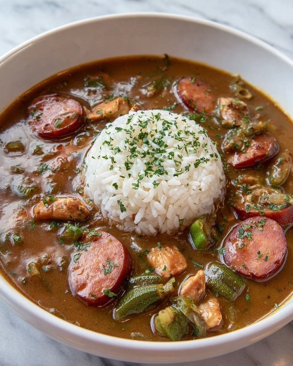 Chicken and Sausage Gumbo Recipe
