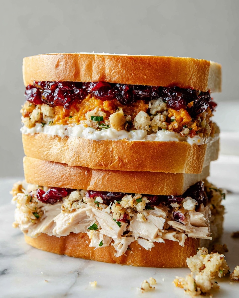 Thanksgiving Leftover Turkey Sandwich with Gravy-Soaked Bread Recipe
