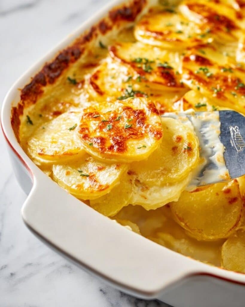 Easy Cheesy Scalloped Potatoes Recipe