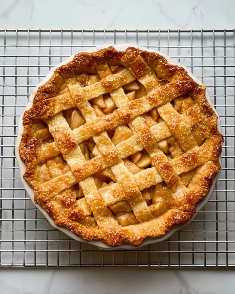 Apple Pie with Caramelized Lattice Crust by Grandma Ople Recipe
