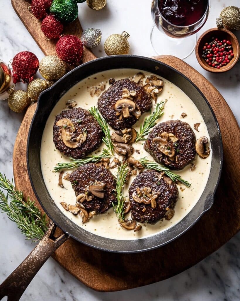 Rosemary Beef Tenderloin with Wild Mushroom Cream Sauce Recipe