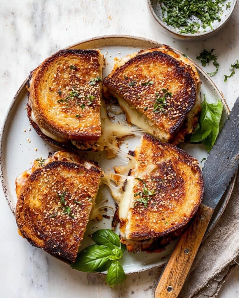 Sesame Butter Kimchi Grilled Cheese Recipe