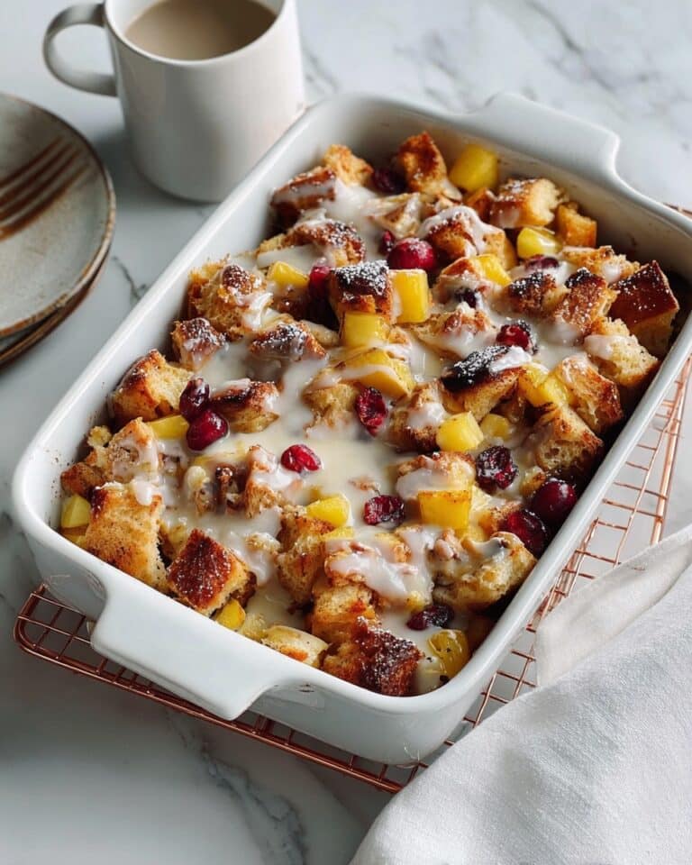 Cranberry Apple Bread Pudding Recipe