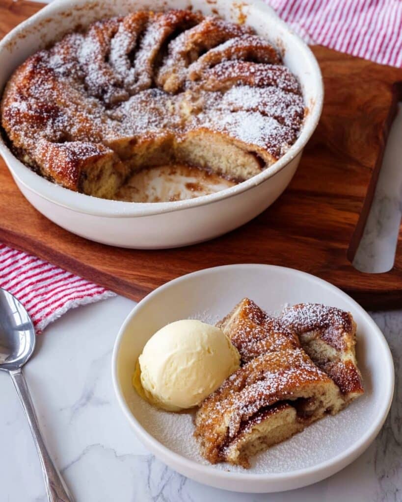 Hot Cross Bun Bread and Butter Pudding Recipe